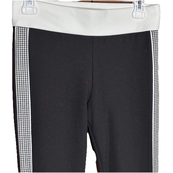 Zara Trafaluc Collection Legging Women's Black Side White Stripe Ponte Size M - Picture 2 of 16
